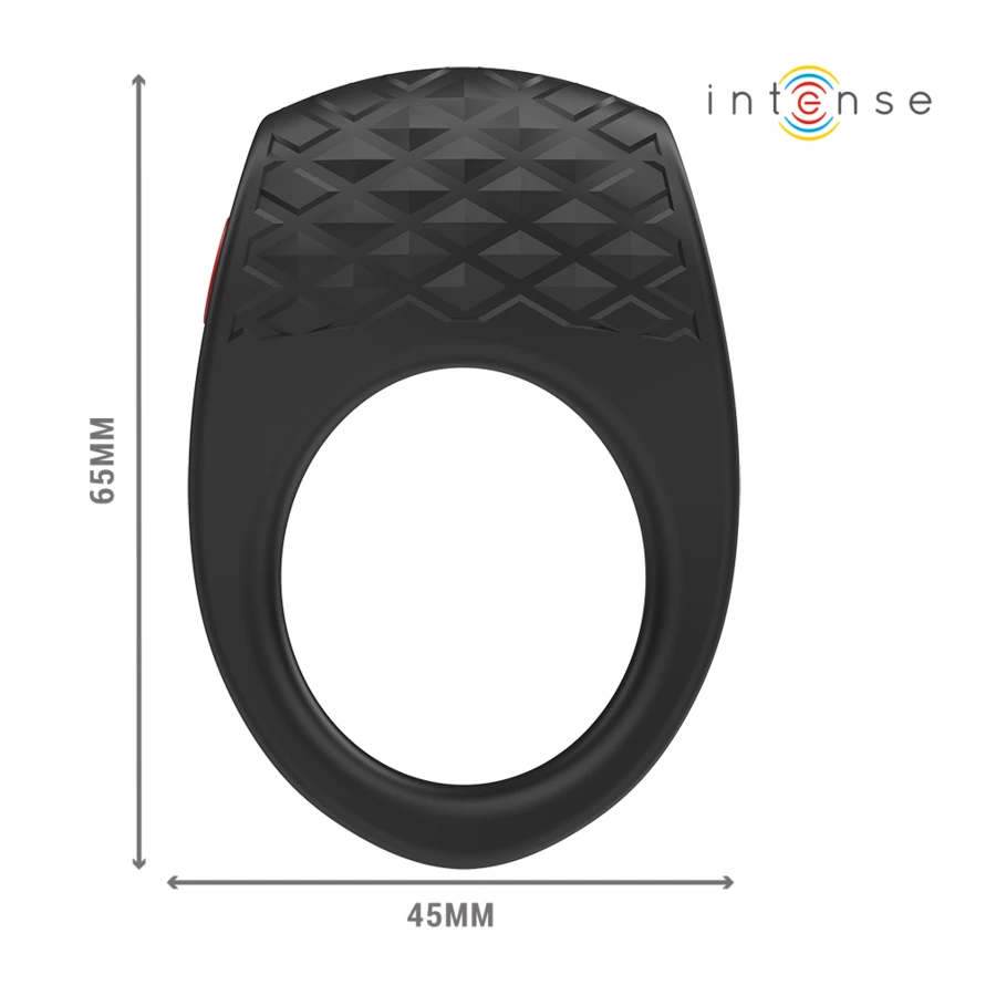 INTENSE - CLOVER VIBRATORE ANELLO PER PENE 10 VIBRAZIONI NERO